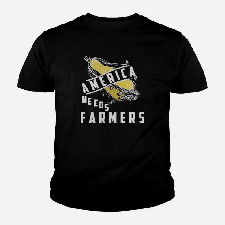 America Needs Farmer Kid T-Shirt