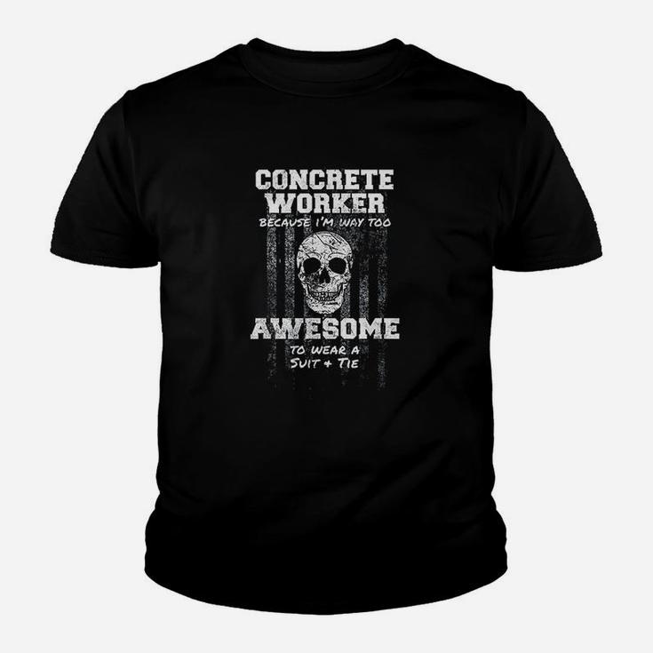 American Funny Concrete Worker Usa Mixer Truck Kid T-Shirt