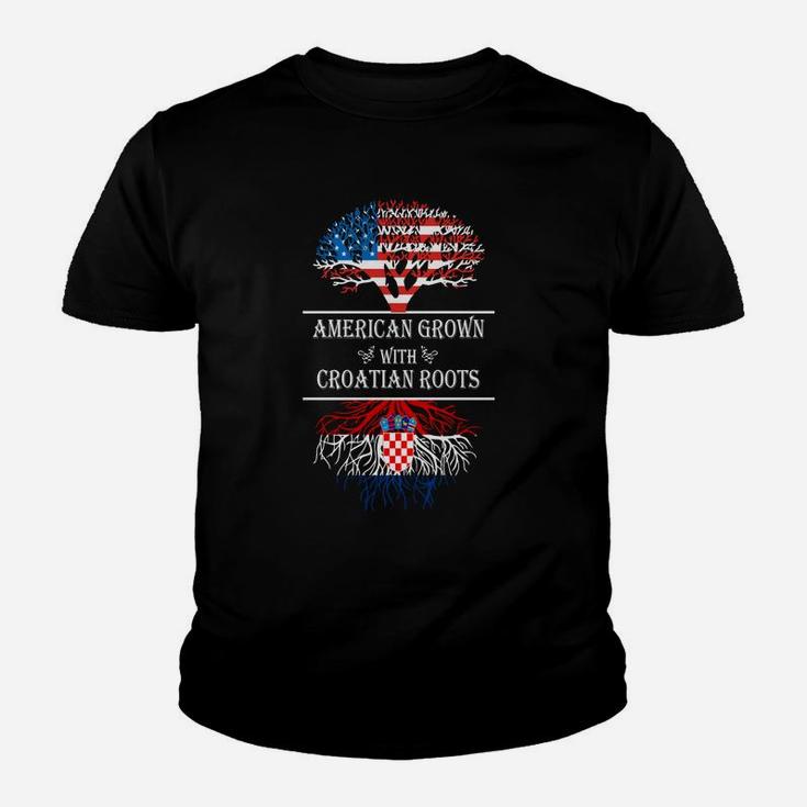 American Grown With Croatian Roots Kid T-Shirt