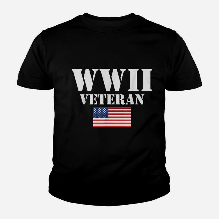 American Patriot Wwii Veteran Military World War 2 Kid T-Shirt