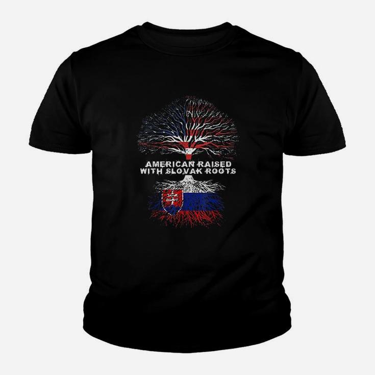American Raised With Slovak Roots Slovakia Kid T-Shirt