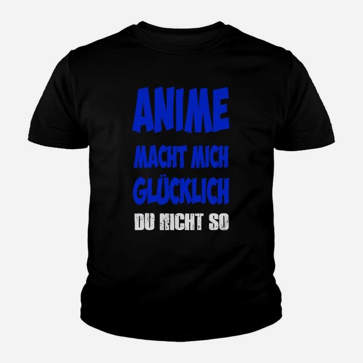 Anime-Fan Schwarzes Kinder Tshirt Anime Macht Nick Glücklich, Du Nicht So