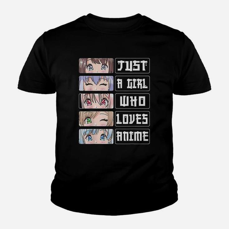 Anime Girl Gift Just A Girl Who Loves Anime Kid T-Shirt