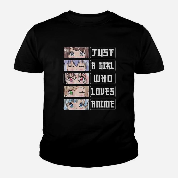 Anime Girl Gift Just A Girl Who Loves Anime Kid T-Shirt