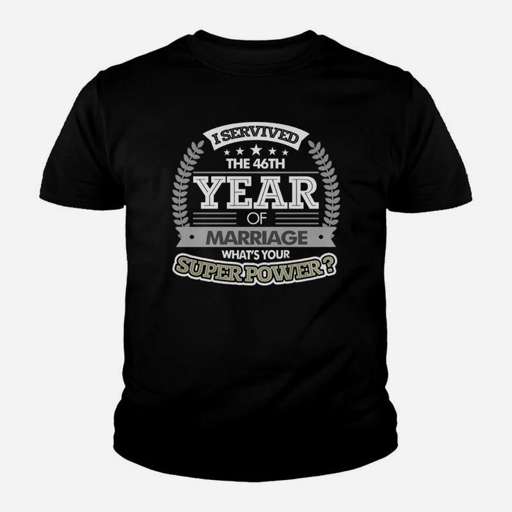 Anniversary Gift 46th - 46 Years Wedding Marriage T Shirt Kid T-Shirt