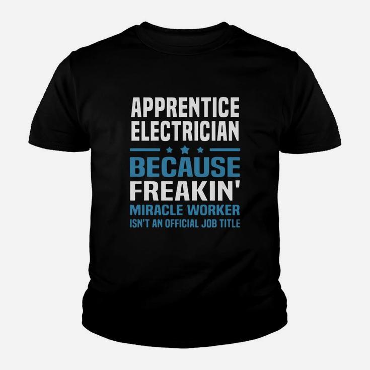 Apprentice Electrician Kid T-Shirt