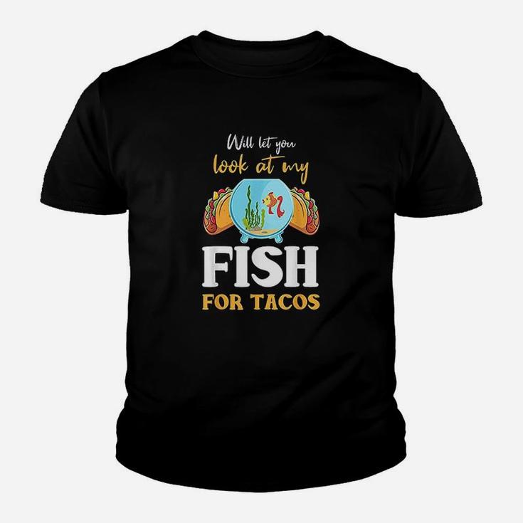 Aquarium Fish Lover Shirt Funny Taco Quote Aquarist Kid T-Shirt