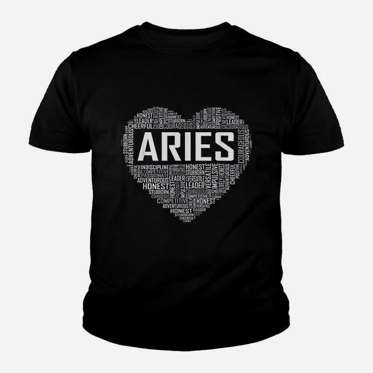 Aries Zodiac Traits Horoscope Astrology Sign Gift Kid T-Shirt