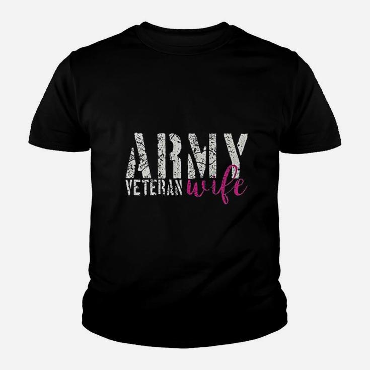 Army Veteran Wife Kid T-Shirt