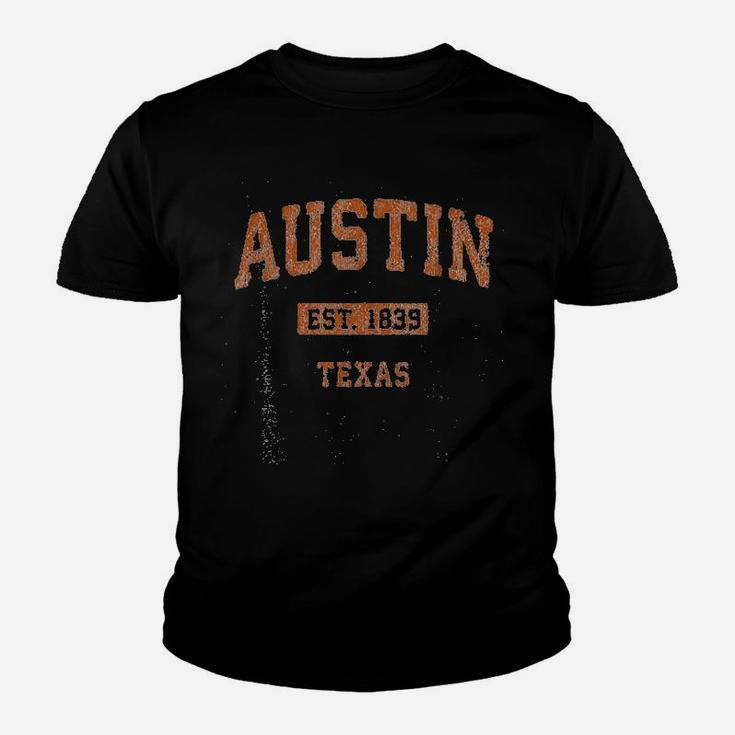 Austin Texas Tx Vintage Athletic Sports Kid T-Shirt