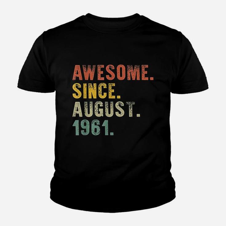 Awesome August Born In 1961 Vintage Birthday Gifts  Kid T-Shirt