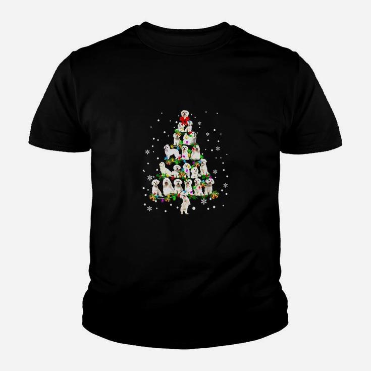 Awesome Cute Maltese Dog Christmas Tree Gift Decor Xmas Tree Shirt Kid T-Shirt