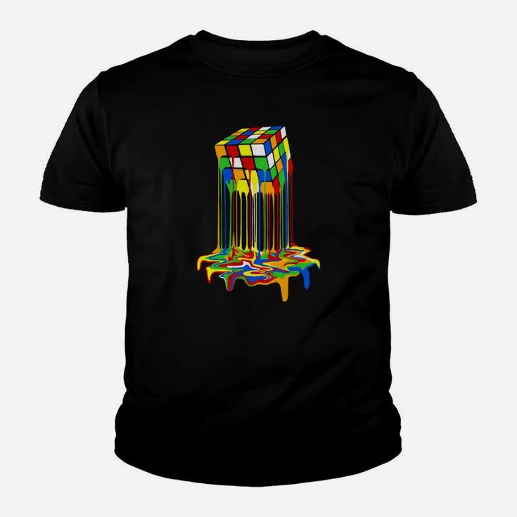 Awesome Graphic Melting Rubik Rubix Rubics Cube Kid T-Shirt