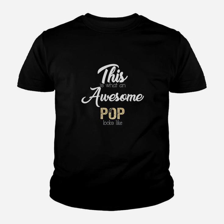 Awesome Pop Gift Grandfather From Granddaughter Grandson Kid T-Shirt