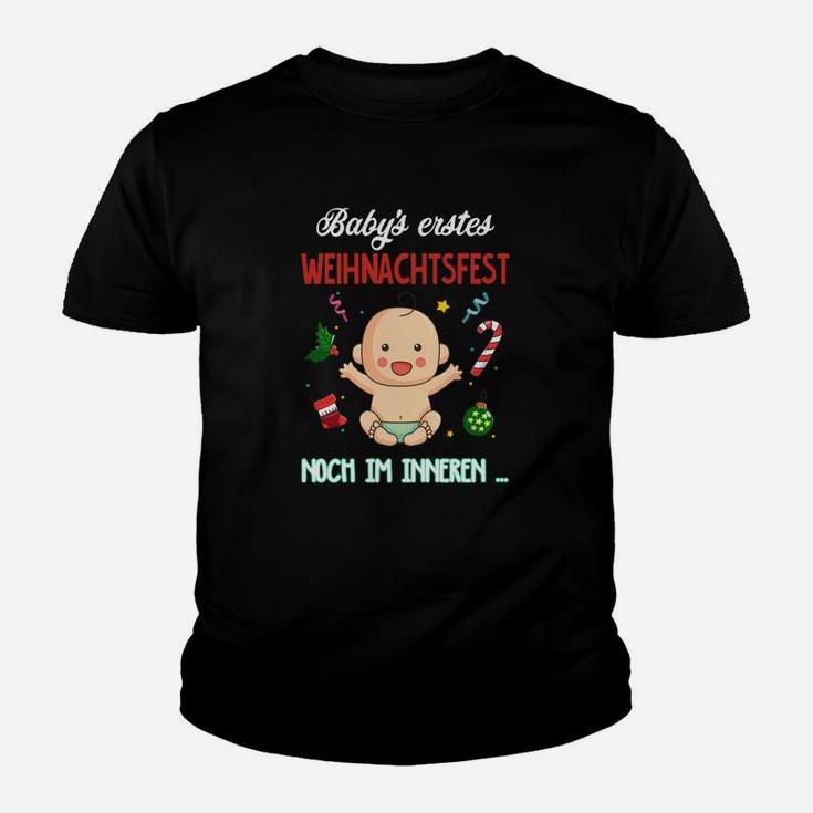 Babys Erstes Weihnachtsfest Noch Im Inneren Kinder T-Shirt