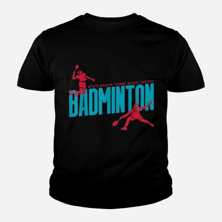 Badminton Smash Player Dad Sports Hobby Themed Graphic Print Kid T-Shirt