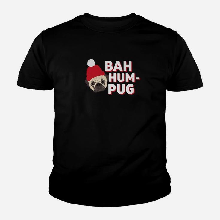 Bah Hum Pug Christmas Pugs Dog Lovers Funny Kid T-Shirt
