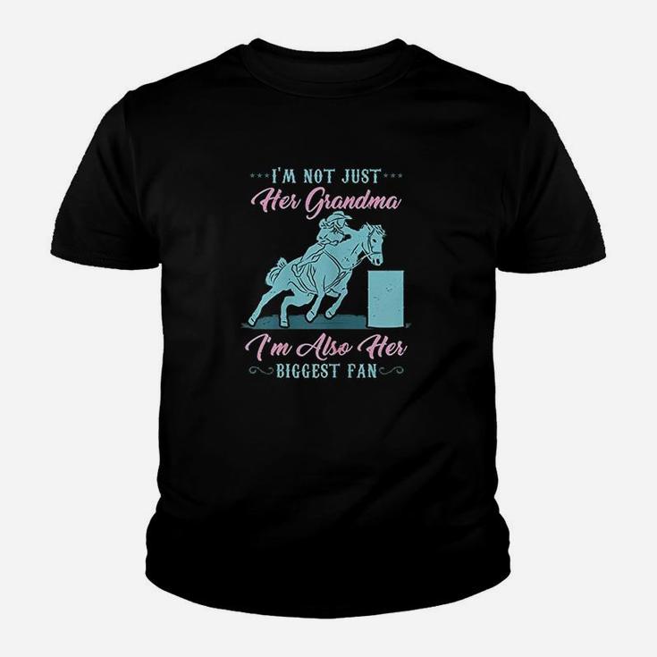 Barrel Racing Gift Equestrian Horse Grandma Kid T-Shirt