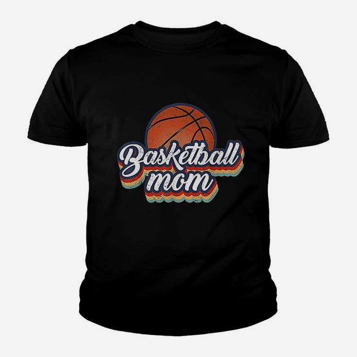 Basketball Mom Vintage 90s Style Basketball Mother Gift Kid T-Shirt