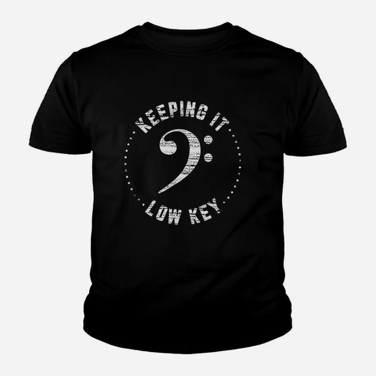 Bass Clef Music Shirt Keeping It Low Key Musician Black Bass Clef Music Shirt Keeping It Low Key Musician Black