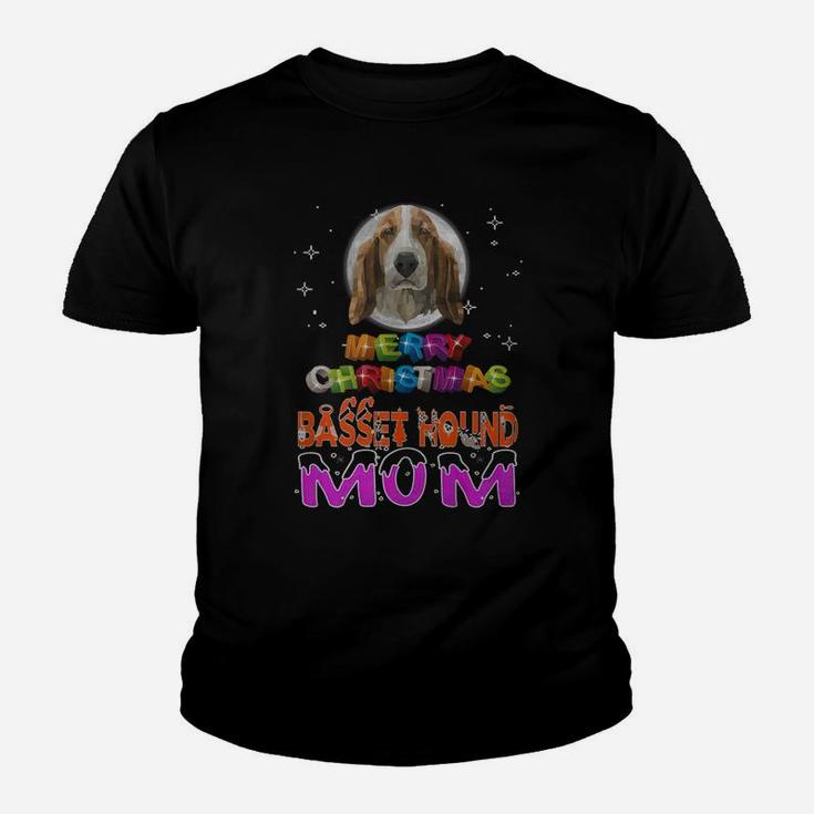 Basset Hound Mom,basset Hound Ugly Christmas Sweater,basset Hound Christmas Eve,basset Hound Noel,basset Hound Merry Christmas Kid T-Shirt
