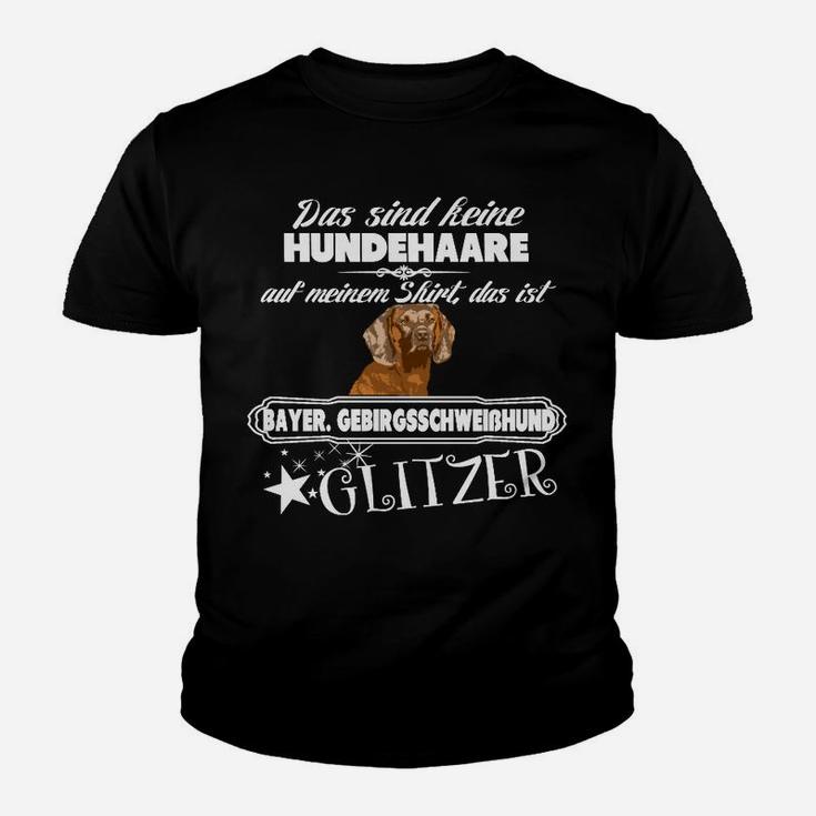 Bayer Gebirgsschweißhund Glitzer Kinder T-Shirt