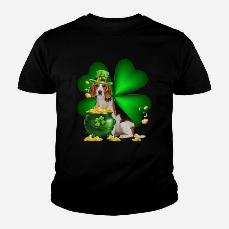 Beagle Shamrock St Patricks Day Irish Great Dog Lovers Kid T-Shirt
