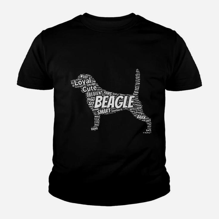 Beagle Word Art Dog Puppy Owner Gift Kid T-Shirt