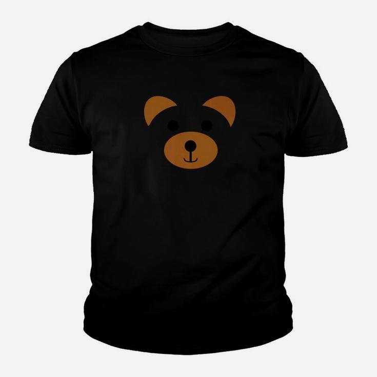 Bear Face Halloween Costume Brown Teddy Bear Kid T-Shirt