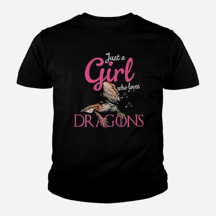Bearded Dragon Just A Girl Who Loves Bearded Dragon Kid T-Shirt
