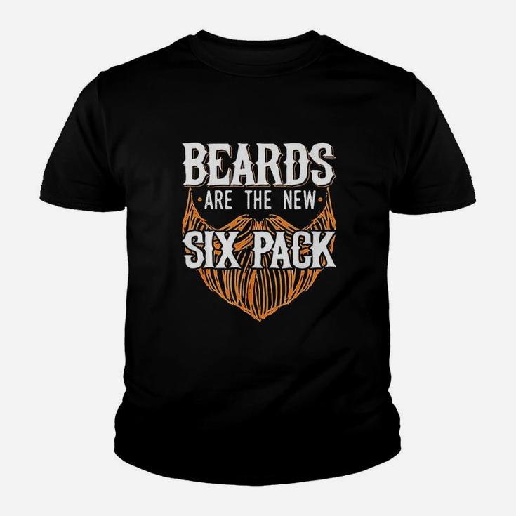 Beards Are The New Six Pack Funny Beard Lover Men Dad Uncle Kid T-Shirt