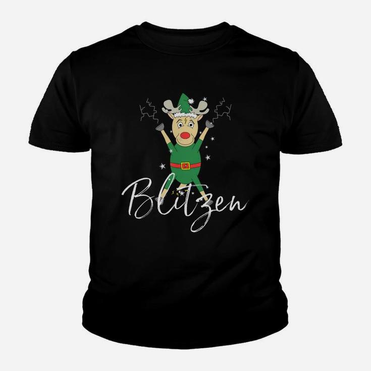 Beautiful Blitzen Cute Reindeer Funny Christmas Group Set Tee Shirt Kid T-Shirt