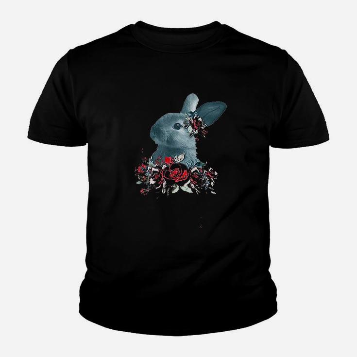 Beautiful Easter Bunny Vintage Floral Easter Kid T-Shirt