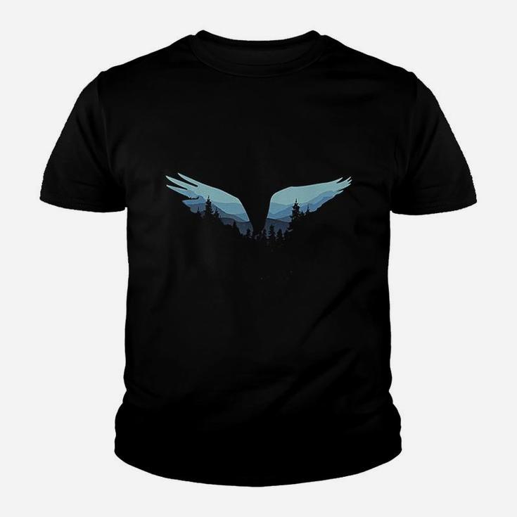 Beautiful Flying Eagle Night Sky Forest Bird Silhouette Kid T-Shirt