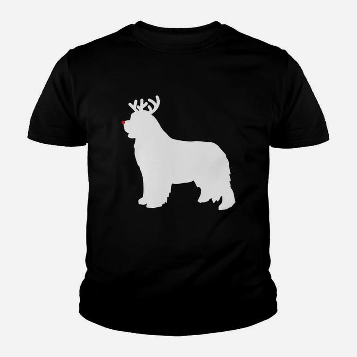 Beautiful Newfoundland Reindeer Christmas Dog Sweater Kid T-Shirt