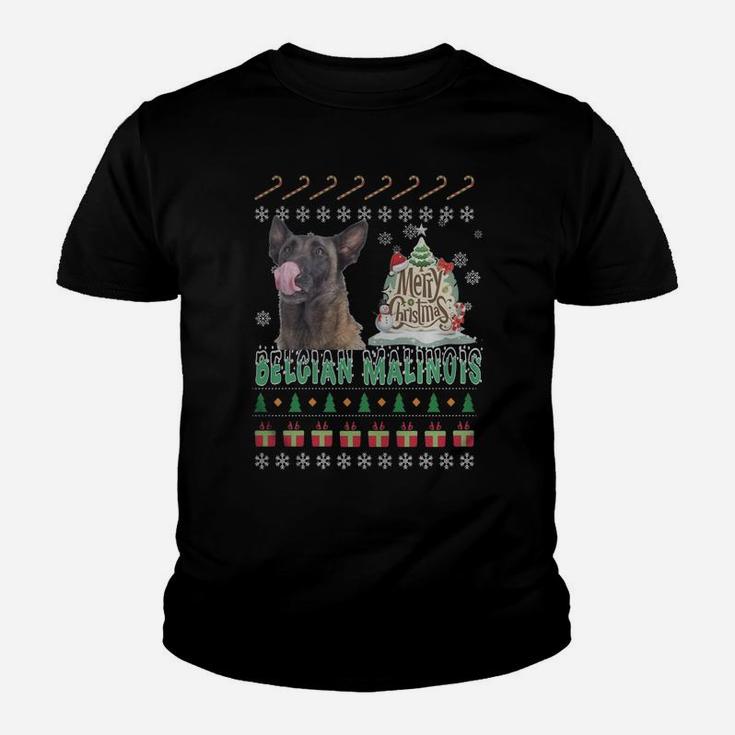 Belgian Malinois Noel,belgian Malinois Ugly Christmas Sweater,belgian Malinois Birthday,belgian Malinois Hoodie,belgian Malinois Christmas Day Kid T-Shirt
