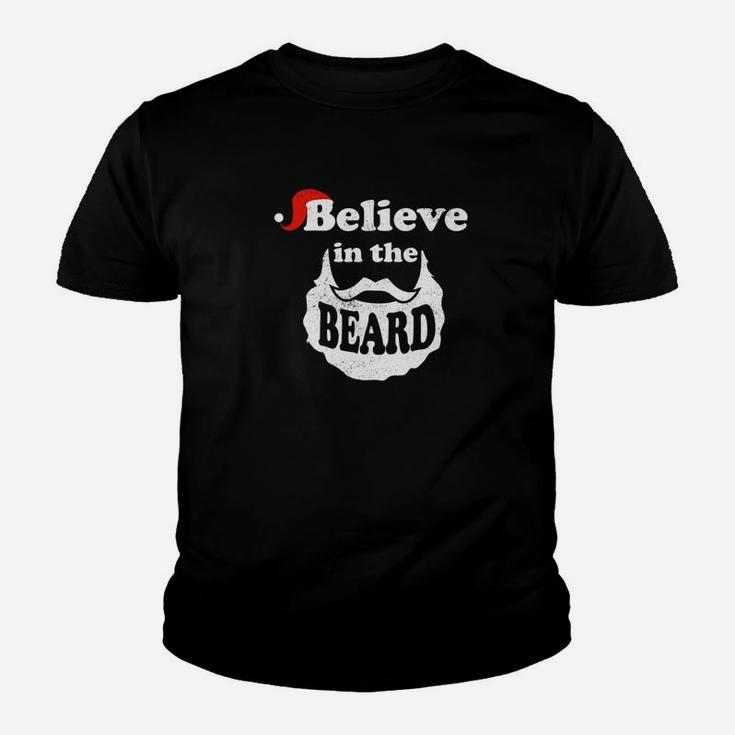 Believe In The Beard Christmas Santa Claus Kid T-Shirt