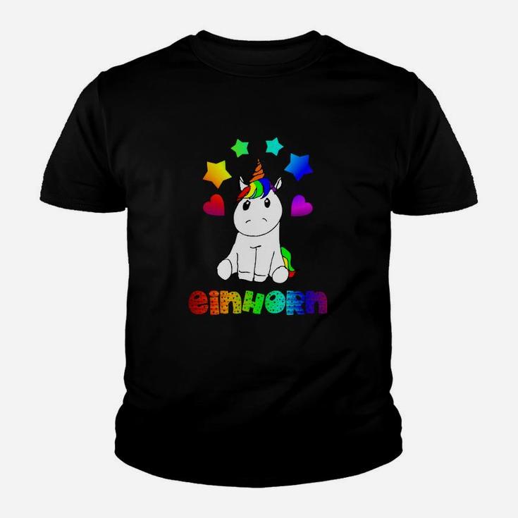 Beschränkung Sitzende Einhorn B Kinder T-Shirt