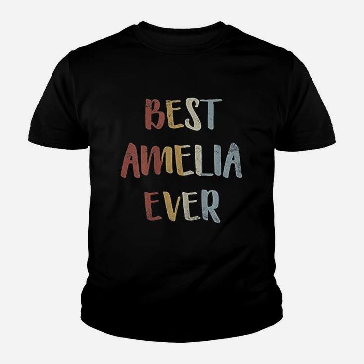 Best Amelia Ever Retro Vintage First Name Gift Kid T-Shirt
