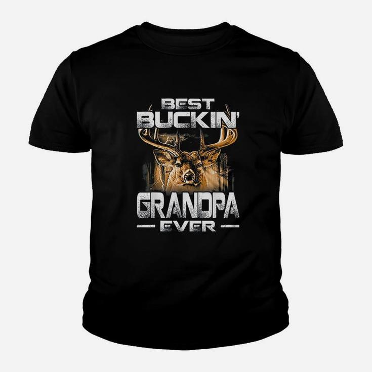 Best Buckin Grandpa Ever Deer Hunting Bucking Father Kid T-Shirt