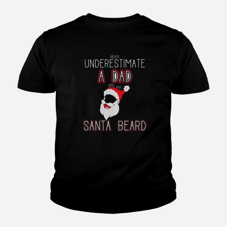 Best Christmas For A Dad With Santa Beard Kid T-Shirt