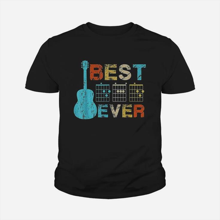 Best Dad Ever Guitar Chords Vintage Kid T-Shirt