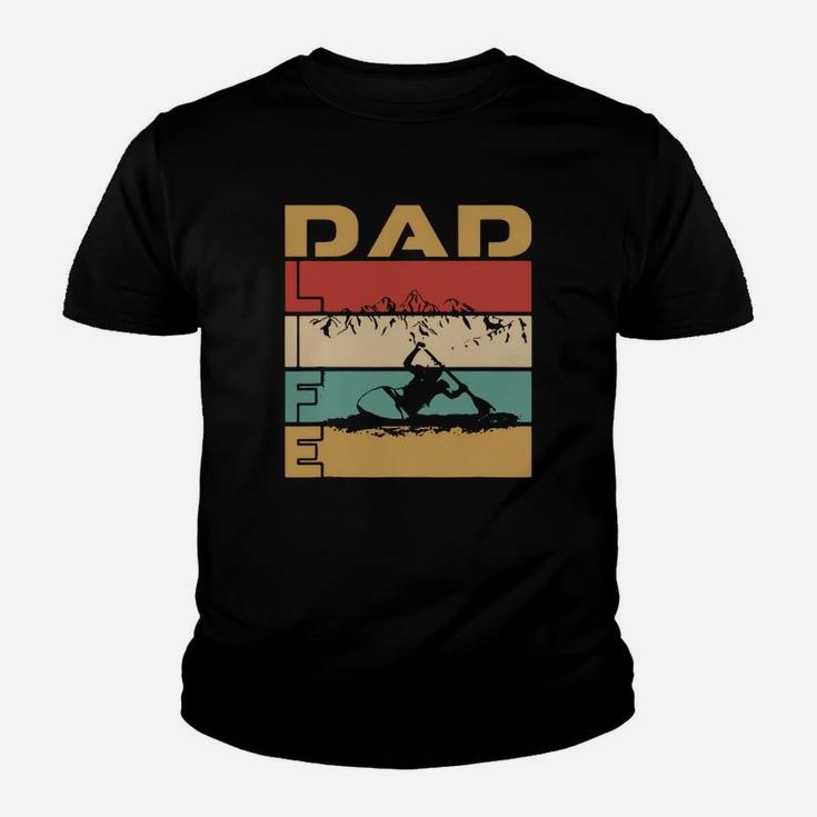 Best Dad Life Kayaking Adventure Sports Vintage Kid T-Shirt
