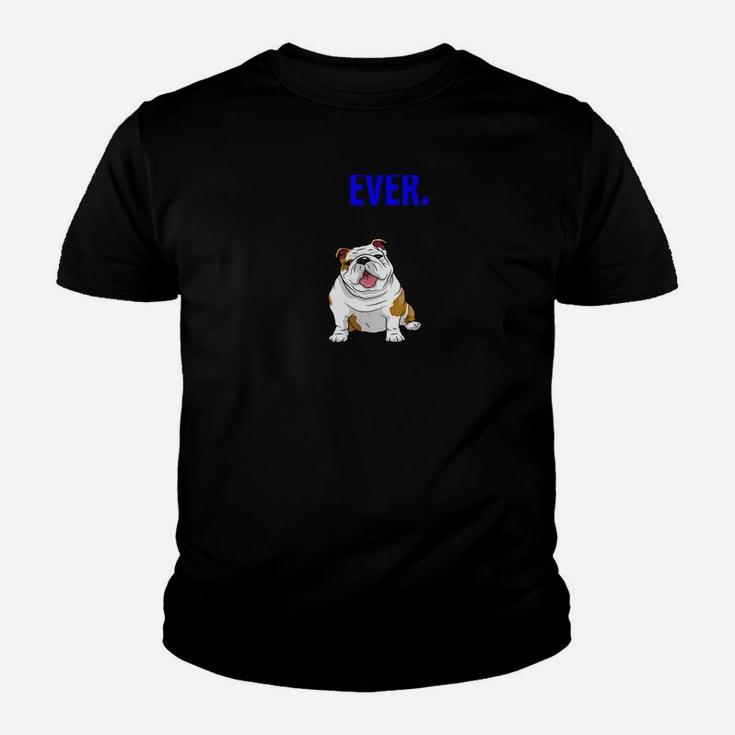 Best Dog Dad Ever Funny English Bulldogs Pups Back Kid T-Shirt