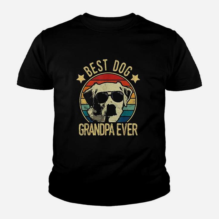 Best Dog Grandpa Ever Labrador Retrievers Fathers Day Kid T-Shirt