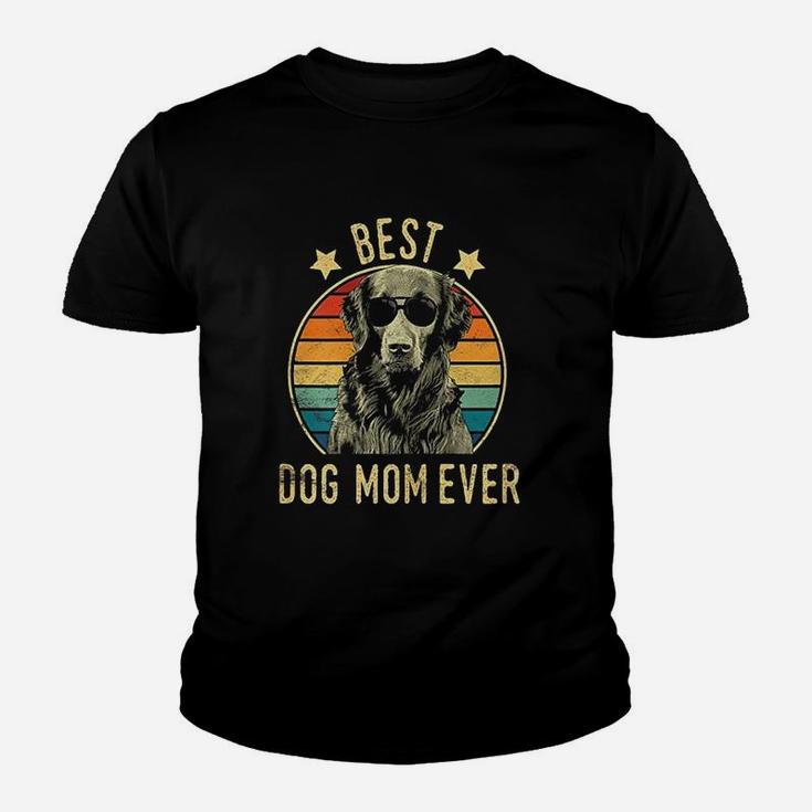 Best Dog Mom Ever Flat Coated Retriever Kid T-Shirt