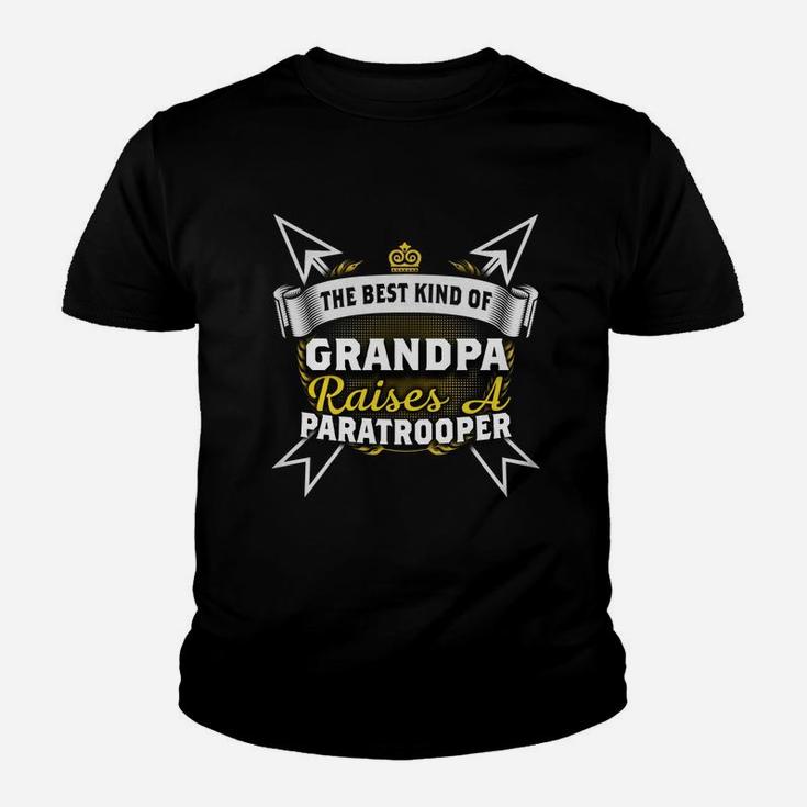 Best Family Jobs Gifts, Funny Works Gifts Ideas Kind Of Grandpa Raises Paratrooper Kid T-Shirt