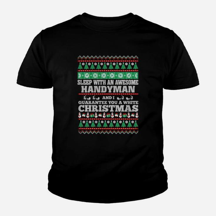 Best Family Jobs Gifts, Funny Works Gifts Ideas Sleep With Awesome Handyman Kid T-Shirt