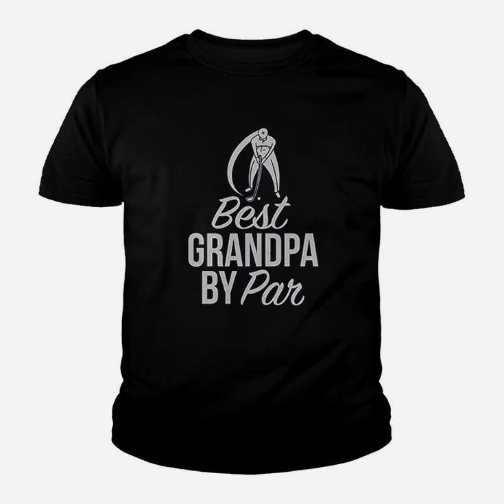 Best Grandpa By Par | Golf Lover Gift Idea Kid T-Shirt