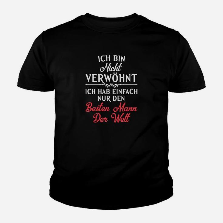 Bester Mann der Welt Kinder Tshirt, Lustiges Spruch Kinder Tshirt für Männer